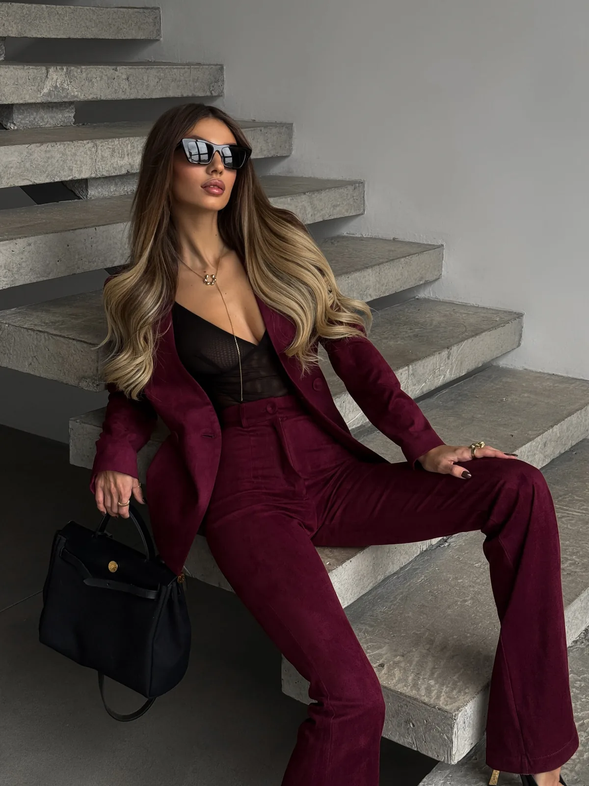 Miss suede pants