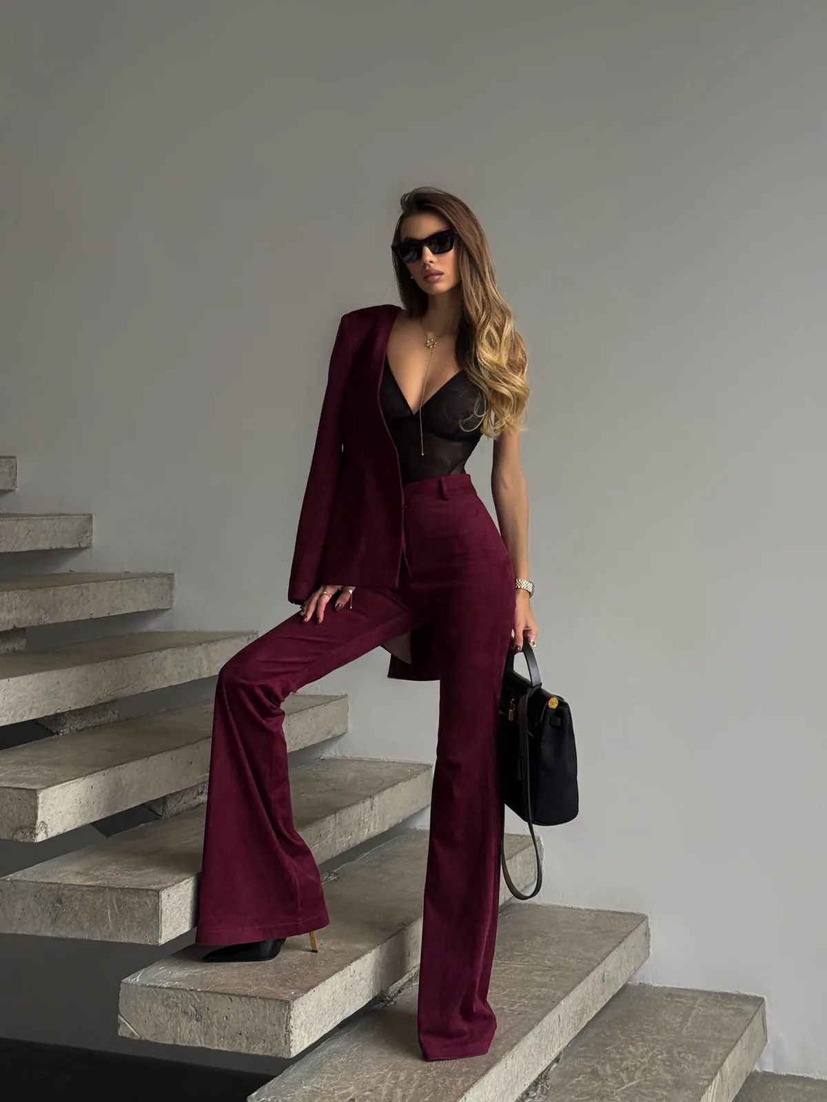 Miss suede pants
