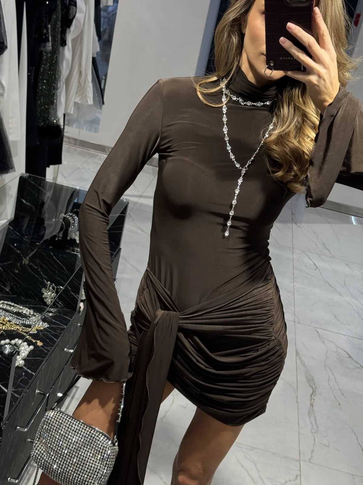 Sicily brown dress