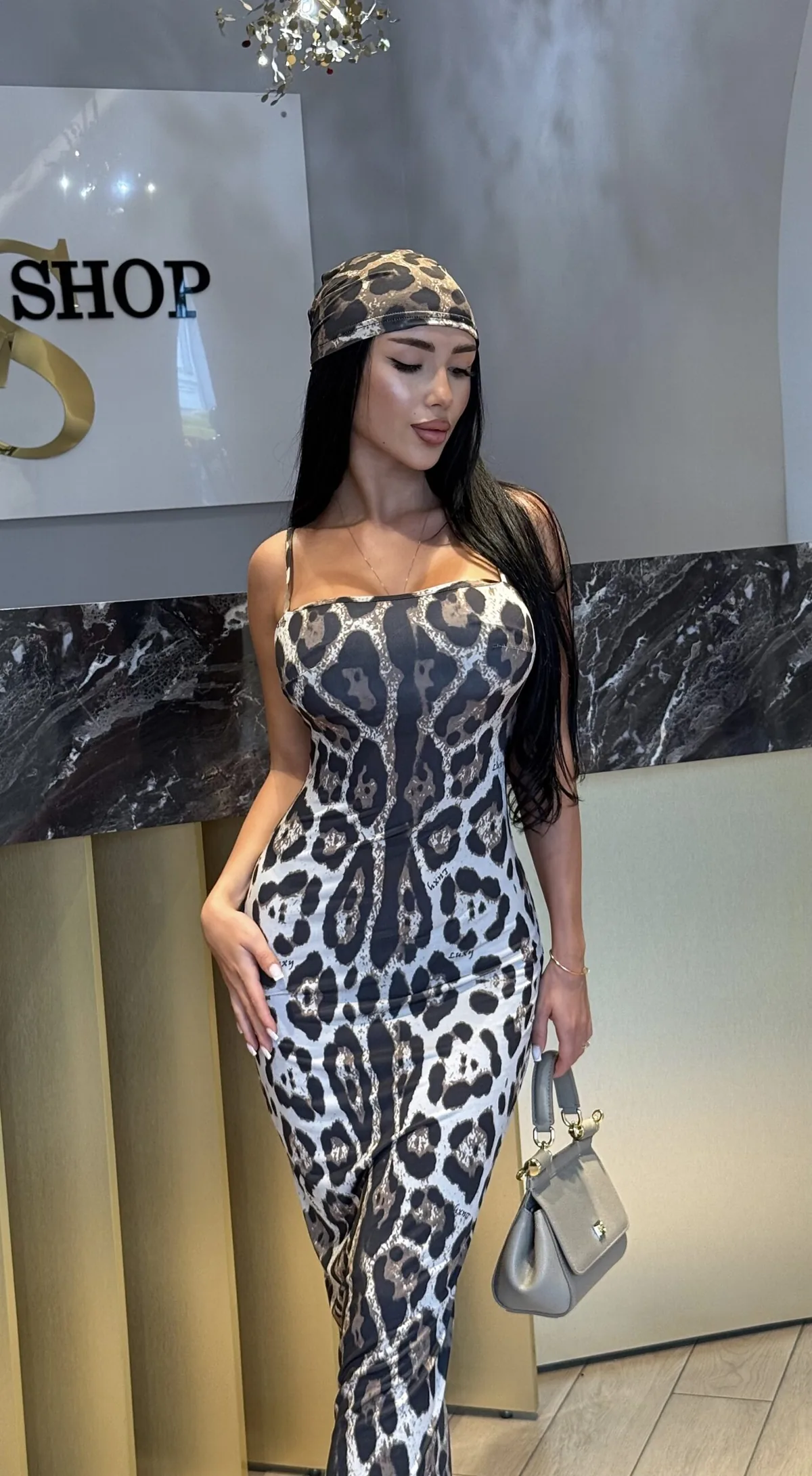 Luxy Leo Dress with Bandana