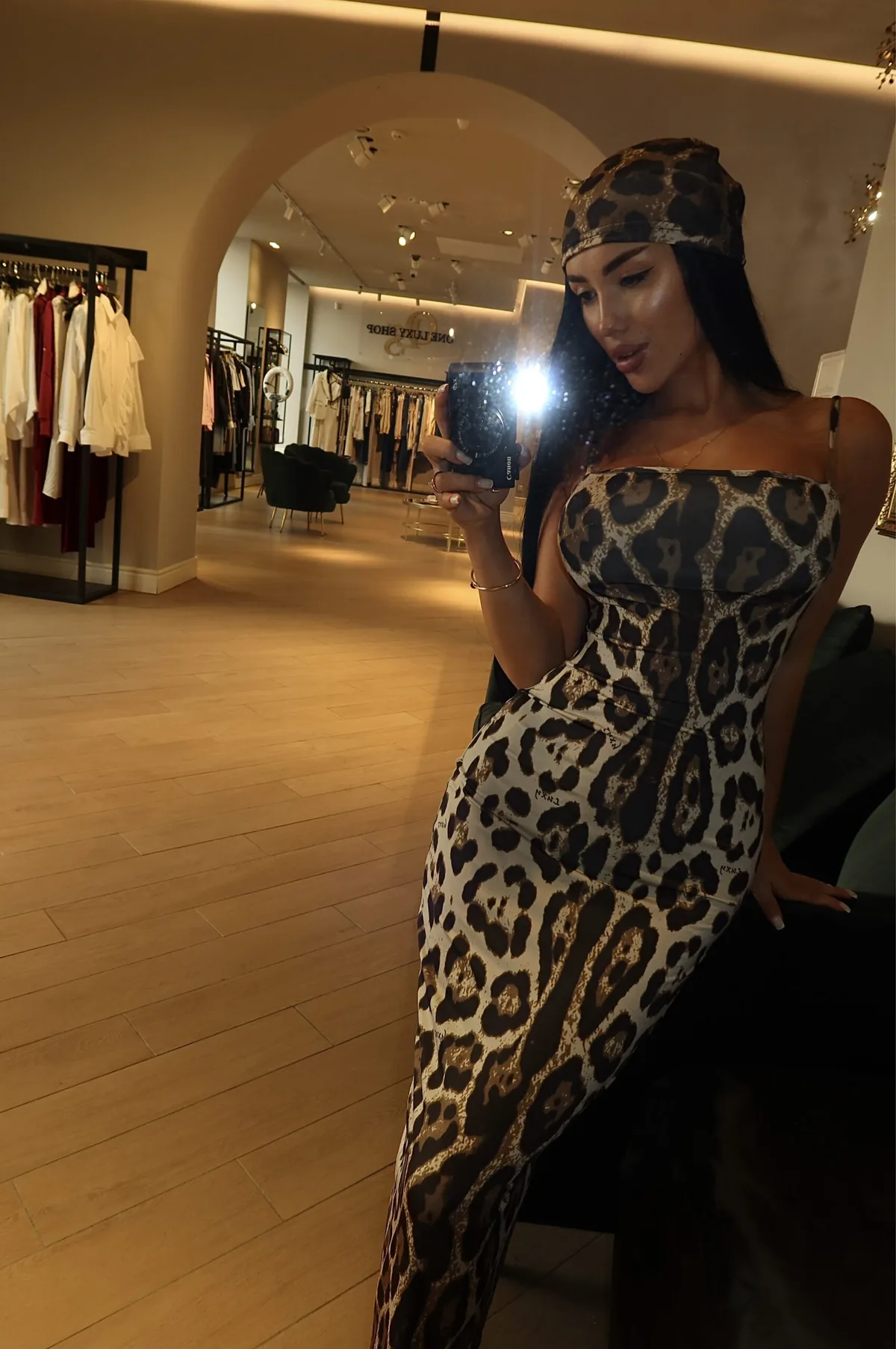 Luxy Leo Dress with Bandana