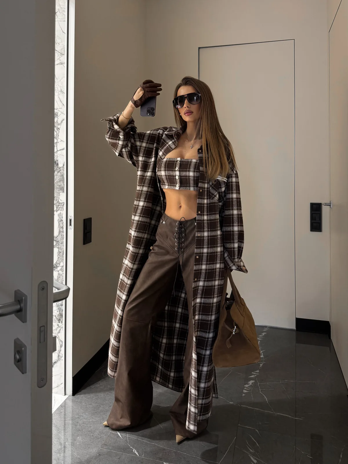 Eco-leather pants